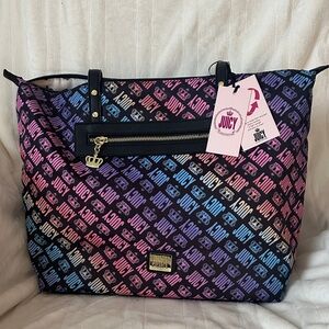 Juicy Couture Rainbow Logo Tote Bag